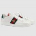 Gucci White Women Ace Embroidered Bee Sneaker