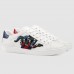 Gucci White Women Ace Embroidered Kingsnake Sneaker