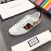 Gucci White Women Ace Embroidered Loved Sneaker