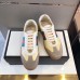 Gucci Butter Leather Women G74 Sneaker With Web