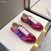 Gucci Women G74 Nylon Sneaker With Web