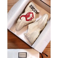 Gucci Women's Rhyton Sneaker With Mouth Print