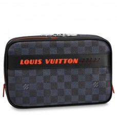 Louis Vuitton Toilet Pouch GM Damier Cobalt Race N60245