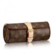 Louis Vuitton 3 Watch Case Monogram Canvas M47530