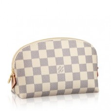 Louis Vuitton Cosmetic Pouch Damier Azur N60024