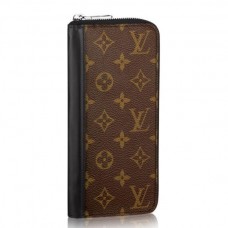 Louis Vuitton Zippy Wallet Vertical Monogram Macassar M60109