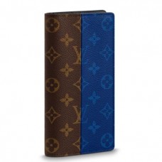 Louis Vuitton Brazza Wallet Monogram Pacific Blue M63026