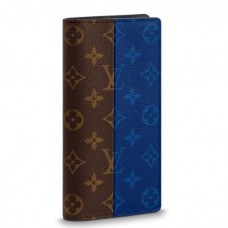 Louis Vuitton Brazza Wallet Monogram Pacific Blue M63026