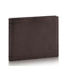 Louis Vuitton Compact Wallet Utah Leather M64136