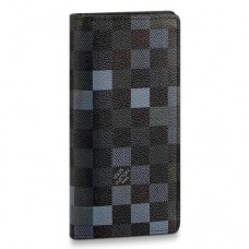 Louis Vuitton Brazza Wallet Damier Graphite Pixel N60163