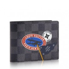 Louis Vuitton League Multiple Wallet Damier Graphite N64439