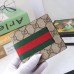 Gucci Beige Web GG Supreme Bi-fold Wallet