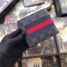 Gucci Black Web GG Supreme Bi-fold Wallet