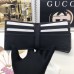 Gucci Black Kingsnake Print GG Supreme Bi-fold Wallet