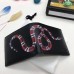 Gucci Black Kingsnake Print Leather Bi-fold Wallet