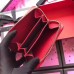 Gucci Red Print Leather Card Case