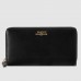 Gucci Zip Around Wallet With Gucci Logo In Black Leather