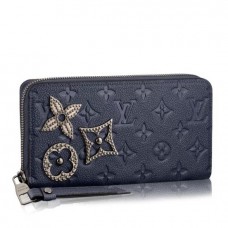 Louis Vuitton Zippy Wallet Empreinte Flower Metallic Pins M62069