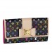 Louis Vuitton Black Sarah Nœud Wallet Monogram Multicolore M60278