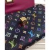 Louis Vuitton Black Sarah Nœud Wallet Monogram Multicolore M60278