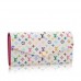 Louis Vuitton White Sarah Wallet Monogram Multicolore M60666