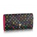 Louis Vuitton Black Sarah Wallet Monogram Multicolore M60668