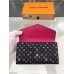 Louis Vuitton Black Sarah Wallet Monogram Multicolore M60668