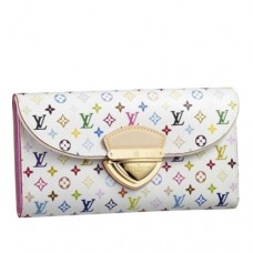 Louis Vuitton White Eugenie Wallet Monogram Multicolore M93736