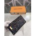 Louis Vuitton Black Eugenie Wallet Monogram Multicolore M93738