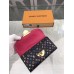 Louis Vuitton Black Eugenie Wallet Monogram Multicolore M93738