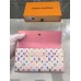 Louis Vuitton White Sarah Wallet Monogram Multicolore M93744