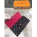 Louis Vuitton Black Sarah Wallet Monogram Multicolore M93747