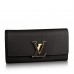 Louis Vuitton Black Capucines Wallet Taurillon M61248