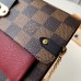 Louis Vuitton Vavin Chain Wallet Damier Ebene N60222