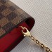 Louis Vuitton Croisette Chain Wallet Damier Ebene N60288