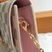 Louis Vuitton Croisette Chain Wallet Damier Azur N60357
