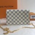 Louis Vuitton Croisette Chain Wallet Damier Azur N60357