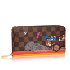 Louis Vuitton Zippy Wallet Evasion Damier Ebene N61240