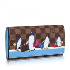 Louis Vuitton Penguin Sarah Wallet Damier Ebene N64426