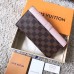 Louis Vuitton Clapton Wallet Damier Ebene N64447