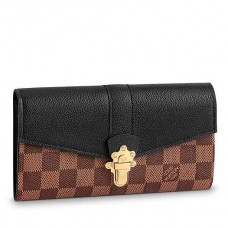 Louis Vuitton Clapton Wallet Damier Ebene N64449