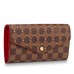 Louis Vuitton Sarah Wallet Damier Ebene Studs N60123