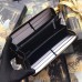 Gucci Black Leather Ophidia Zip Around Wallet