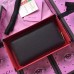 Gucci Black Print Leather Zip Around Wallet