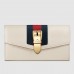 Gucci Sylvie Continental Wallet In White Leather