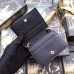 Gucci Zumi Card Case Wallet In Black Grainy Leather