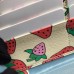 Gucci Zumi Zip Around Wallet With Strawberry Print