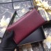 Gucci Zumi Continental Wallet In Burgundy Grainy Leather