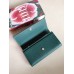 Gucci Zumi Continental Wallet In Green Grainy Leather