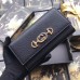 Gucci Zumi Continental Wallet In Black Grainy Leather